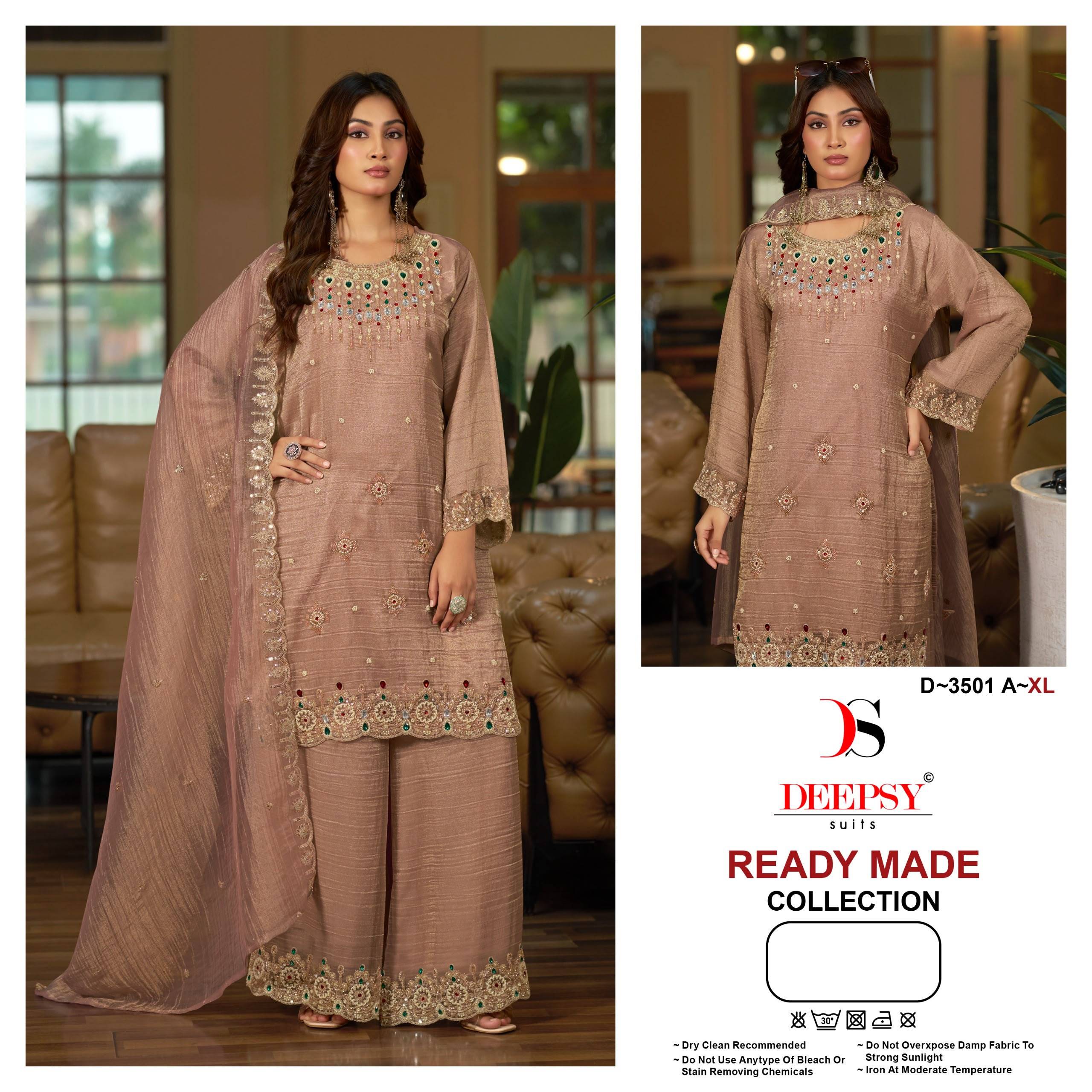 D-3501 SERIES BY DEEPSY SUITS Pakistani Suits Colorful Ethnic Wear Silk Readymade Dresses At Wholesale